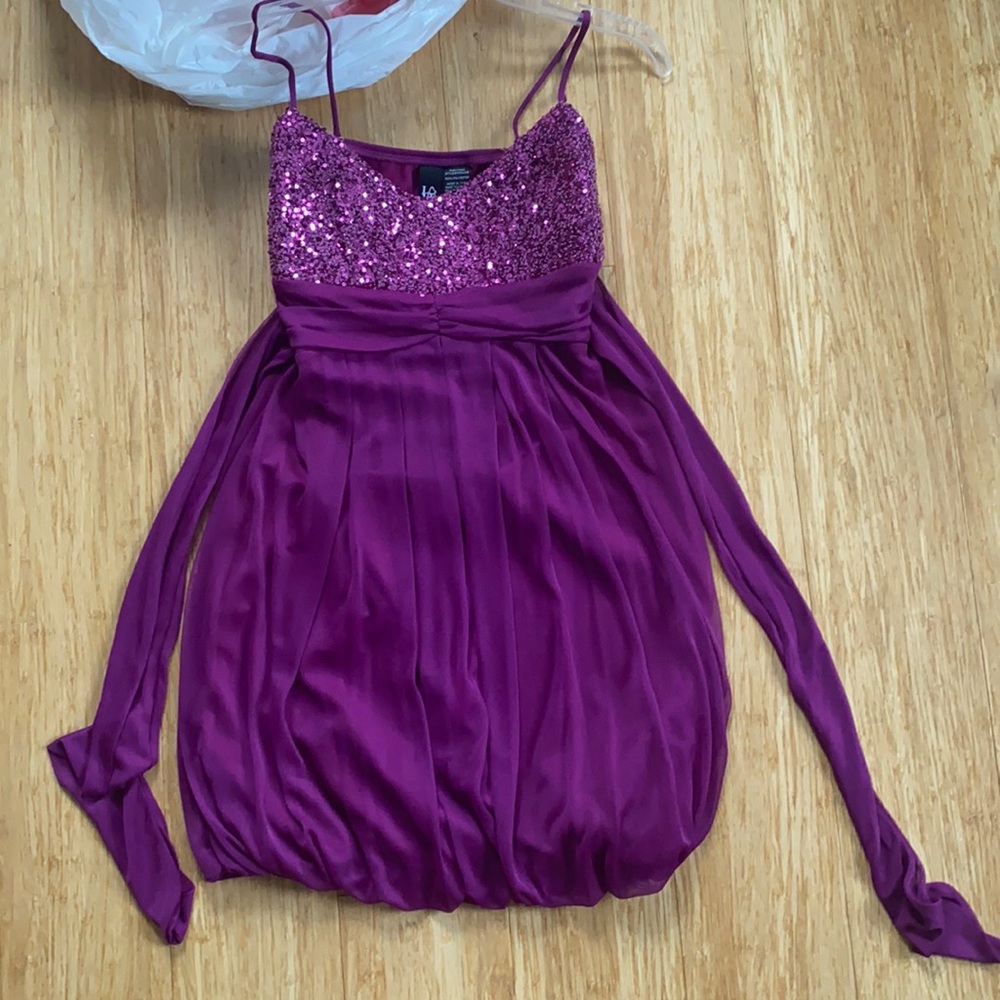 Magenta homecoming dress